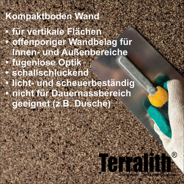 Terralith Kompaktboden WAND zabaione für 1 qm