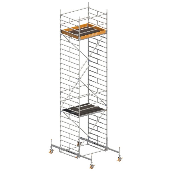 Rollgerüst mit zwei Arbeitsbühnen