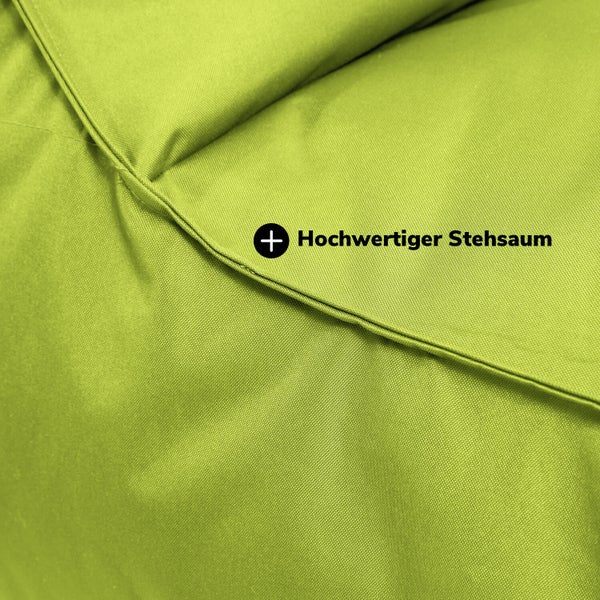 mokebo Outdoor Sitzsack-Sessel für Balkon und Garten 'Der Ruhepol', Outdoor Bean Bag mit EPS-Perlen Füllung in Grümokebo n