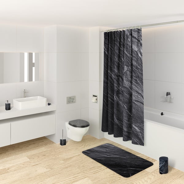 Seifenspender und WC Bürste Granit