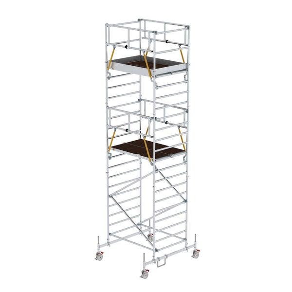 MUNK Rollgerüst SG mit Doppelplattform 1,35x1,80m Plattform 7,78m AH