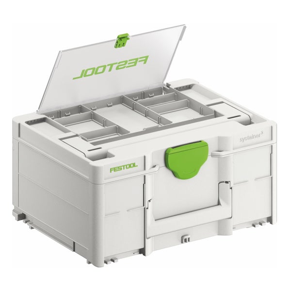 Festool Systainer Werkzeugkoffer mit geöffnetem Deckel