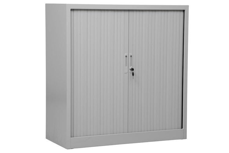 PROREGAL Rollladenschrank Weasel 2 Ordernhöhen HxBxT 105 x 120 x 40 cm Grau