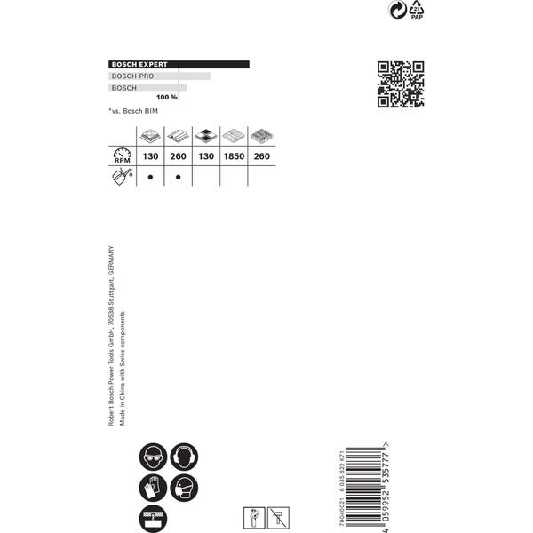 Produktinformationen von Bosch Expert, Bosch Pro und Bosch