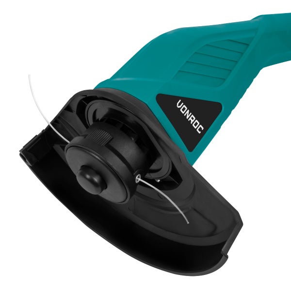 VONROC Rasentrimmer elektrisch 300W - Trimmer für Garten mit Kabel - Kantenschneider Rasen - Tap and Go System inkl. 4M Drahtspule