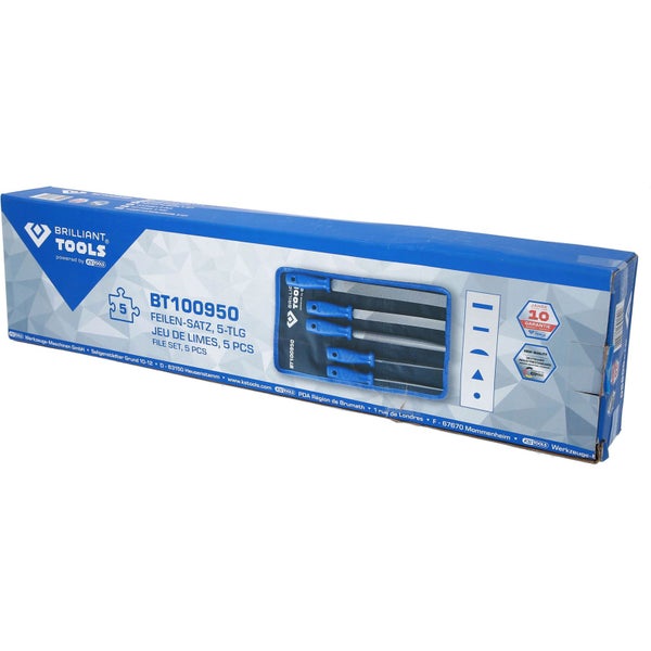BRILLIANT TOOLS Feilen-Satz 5tlg. - BT100950