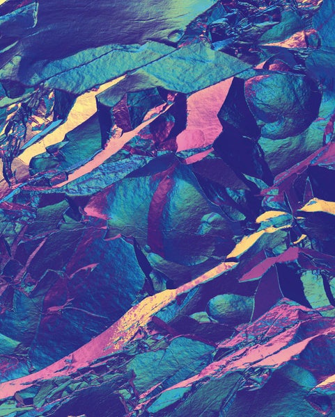 Abstrakte Darstellung von Gesteinsformationen