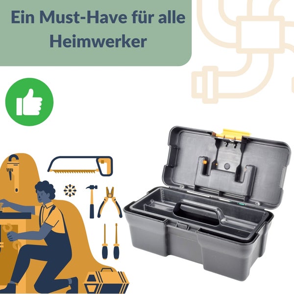 Werkzeugkoffer leer Werkzeugkasten Werkzeug Angel Box Kiste klein Kunststoff