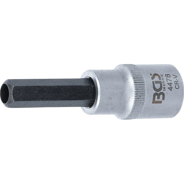 BGS Injektor-Einsatz Antrieb Innenvierkant 12,5 mm (1/2) Abtrieb Innensechskant 10 mm - 4478