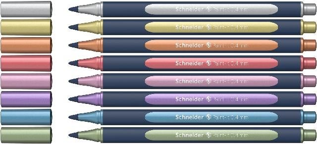 Schneider Metallic Rollerball Paint-It 050, 0.4mm, 8er Set