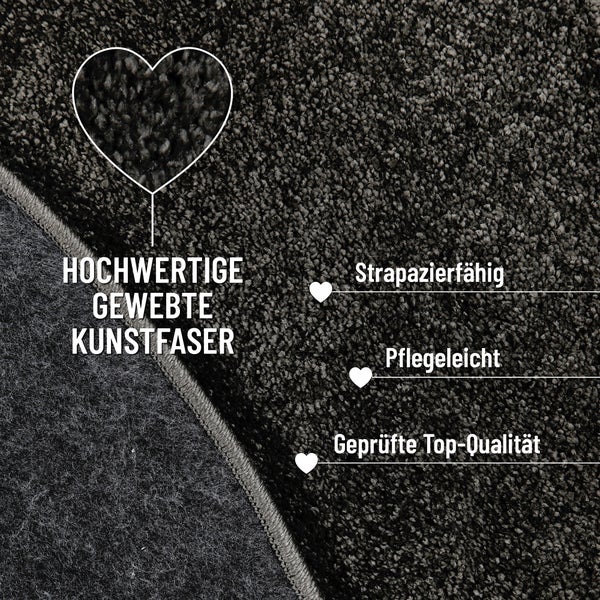 Nahaufnahme eines Teppichs aus hochwertiger gewebter Kunstfaser, strapazierfähig, pflegeleicht und geprüfte Top Qualität.