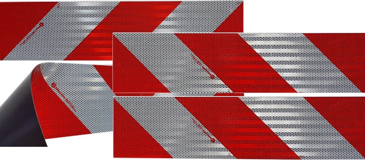 Kfz-Warnmarkierung Set + Baustellenfahrzeug Magnetisch 3M - DIN30710