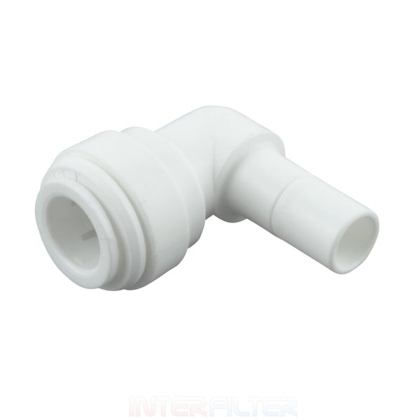 Winkelsteckverbinder für Wasserfilter aus Kunststoff