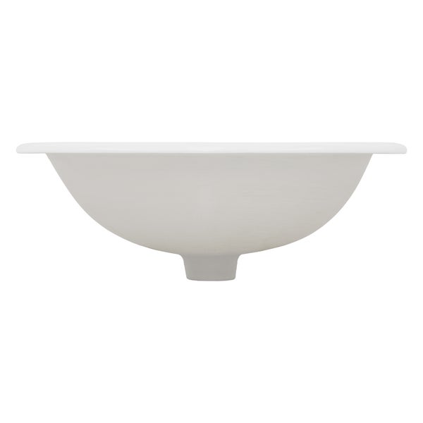 ML-Design Waschbecken Keramik Weiß glänzend 57x19,5x48,5cm Oval inkl Ablaufgarnitur mit Überlauf Einbauwaschbecken Badezimmer Aufsatzwaschbecken Einbauwaschtisch Waschschale Waschplatz Handwaschbecken