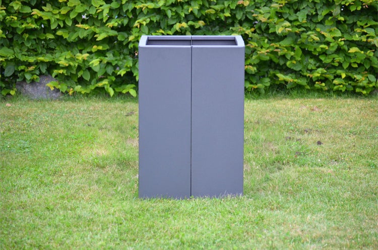 Hochbeet klassisch ELEO Monterosso 45 x 45 x 68 cm Metall anthrazit - pulverbeschichtet schwarz