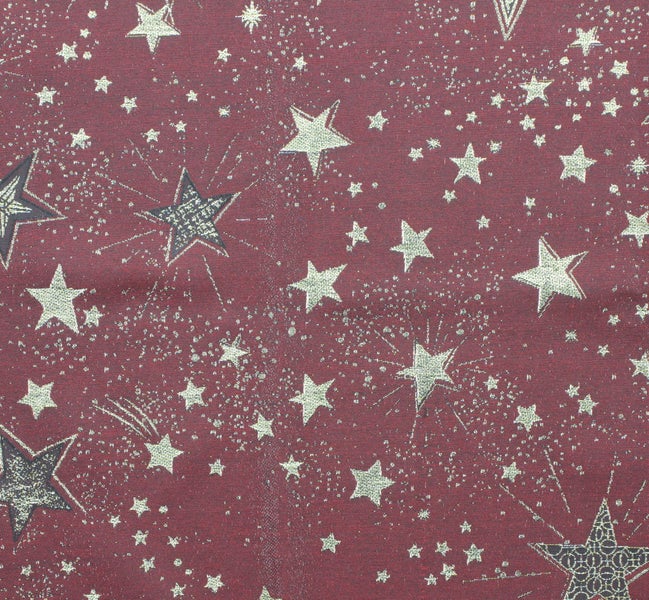 FRANK FLECHTWAREN | Tischdecke Sparkling Stars, POLYESTER, 85 x 85 cm