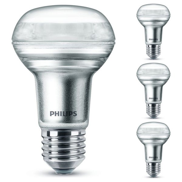 Philips LED Lampe ersetzt 40W, E27 Reflektor RF63, klar, warmweiß, 210 Lumen, nicht dimmbar, 4er Pack