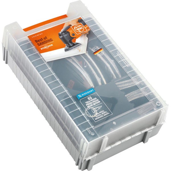 Fein Best of Sanding Starlock Set mit 63 Teilen im Aufbewahrungskoffer