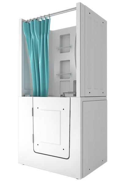 Seniorendusche Wanne Whirlpool S02D-WP-TH-A-L 78x100x205cm