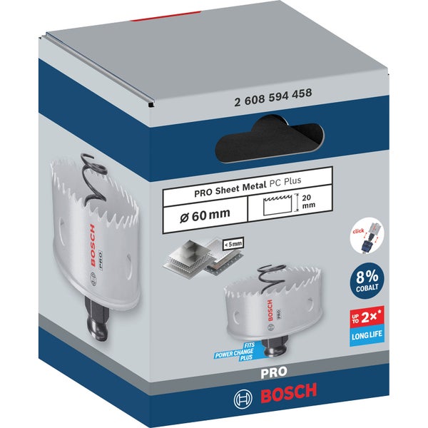 Bosch PRO Sheet Metal PC Plus Lochsäge 60 mm - 2608594458