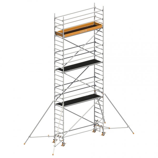 Rollgerüst mit drei Plattformen