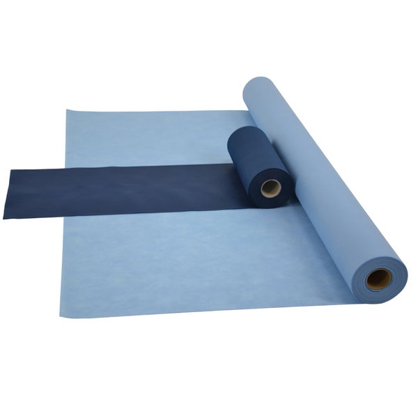 Sensalux Kombi-Set 1 Tischdeckenrolle 1m x 25m hellblau + Tischläufer 30cm blau