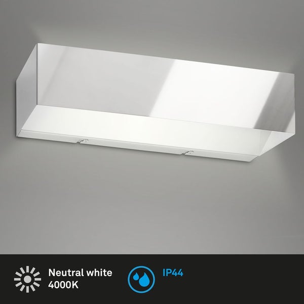 LED Bad Wandleuchte, chrom, IP44, LED-Modul, 8 Watt
