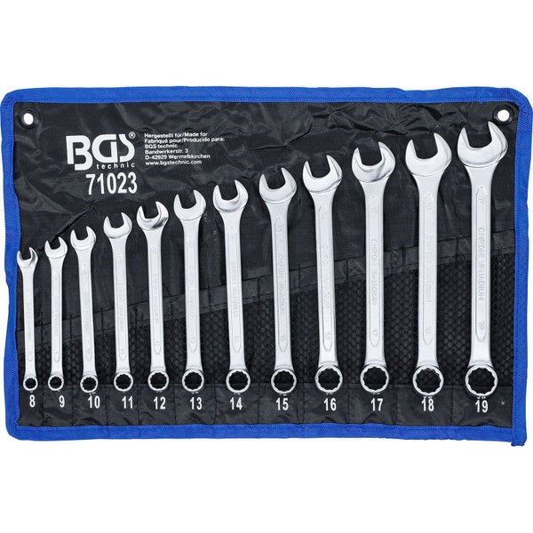 BGS Technic Maulringschlüssel Satz in Verpackung, 12-teilig