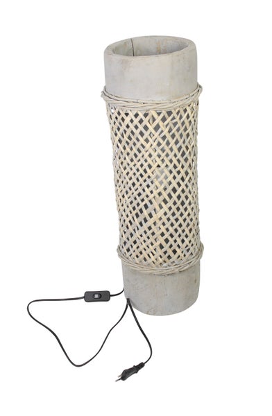 FRANK FLECHTWAREN | Lampe Artesania, PAULOWNIA, KUNSTSTOFF, Ø 18 x 60 cm