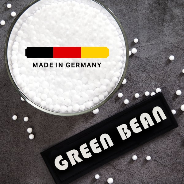 Green Bean 100 Liter Hochwertige EPS Perlen aus Deutscher Produktion für Sitzsack-Füllung | Styropor-Kügelchen Nachfüllpack Kissen-Füllung Verpackungsmaterial Mikroperlen Stillkissen Styroporkugeln