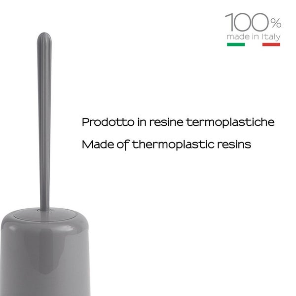 Grauer WC-Bürstenhalter aus thermoplastischen Kunststoff