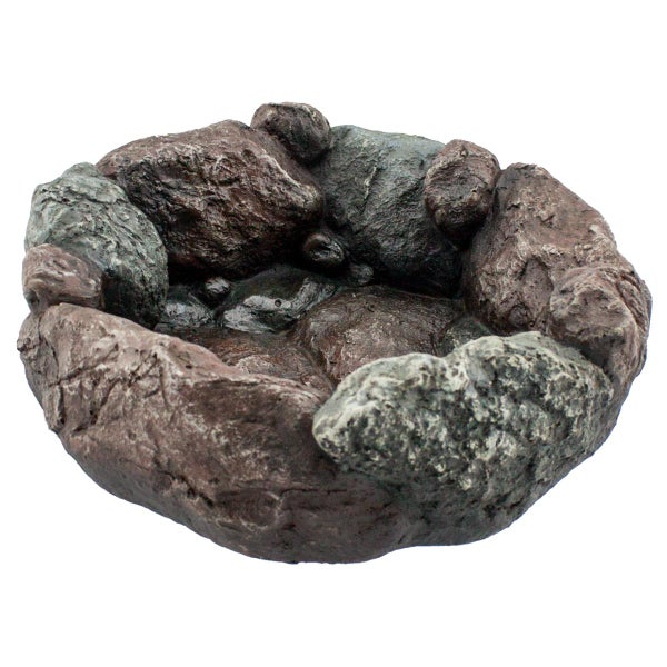 Terrarien Wasserschale in Steinoptik aus Kunstharz für Reptilien und Amphibien