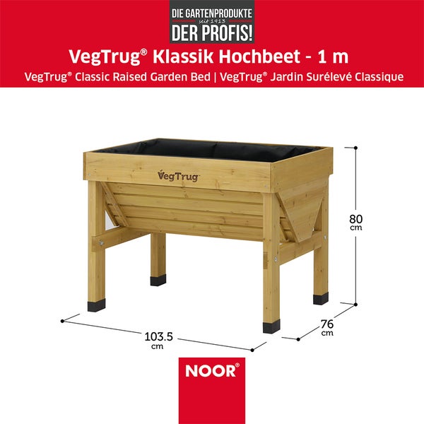 VegTrug® Klassik - Natur - 1,0 m (103x76x80 cm)