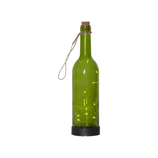 Dekorative Flasche mit Korken und LED-Lichtern