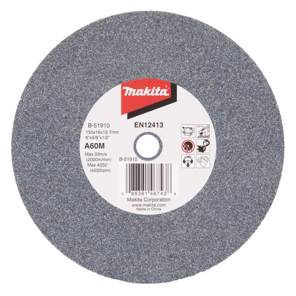 Makita Schleifstein A60M 150x16x12,7 - B-51910