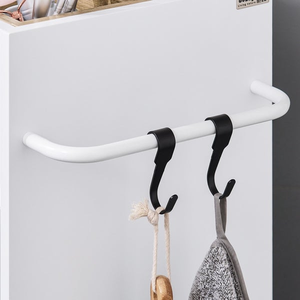 Wandgarderobe mit Handtuchhaltern und Haken zur Badezimmerorganisation