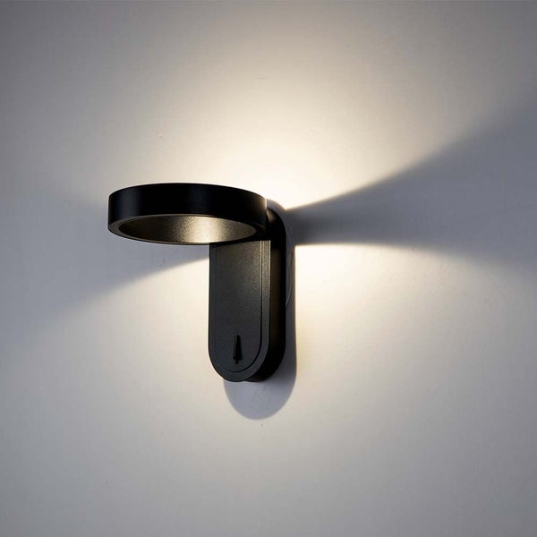 V-TAC VT-1180-B - LED-Wandleuchten - Drehbare Leuchten - IP20 - Schwarzes Gehäuse - 5 Watt - 600