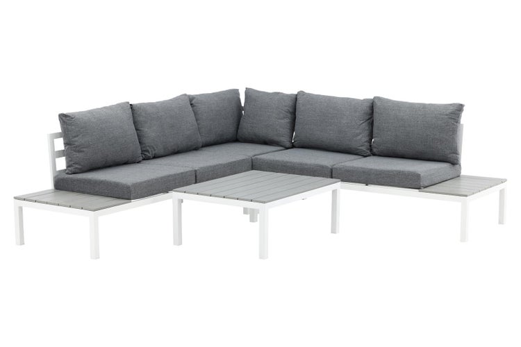 Odense Loungeset 2 Teile grau,weiß. 1 X 1 X 1 cm
