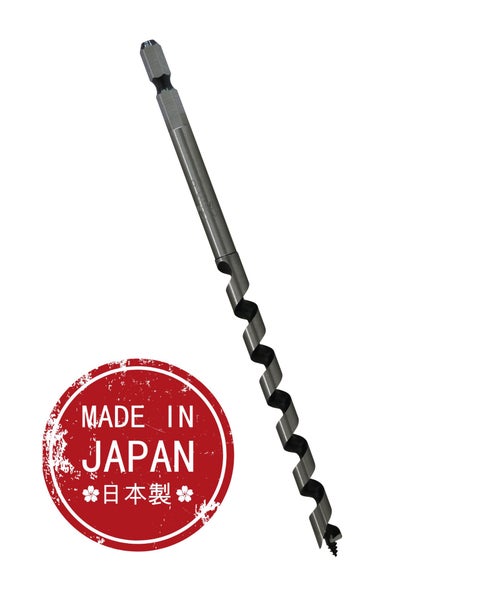 Holzbohrer mit Sechskantschaft und Made in Japan Siegel
