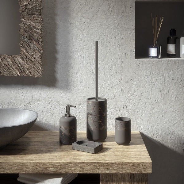 Zement Zahnputzbecher, grau | Alisso