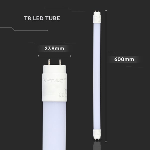 V-TAC VT-6072-NR - T8 Weiße LED-Röhren - IP20 - 10W - 850 Lumen - 4000K - 60CM