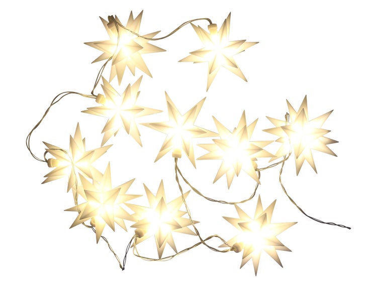 Lichterkette mit Sternen für den Innenbereich