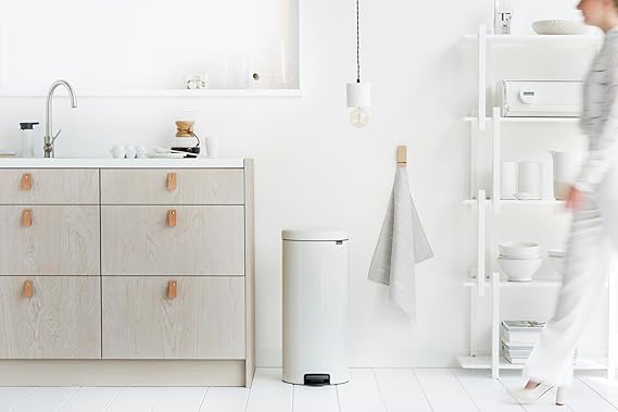 PROREGAL Selbstlöschender Wertstoffsammler Rund Mit Einwurfklappe 89 Liter HxBxT 104,5 x 32 x 32 cm Verzinkter Stahl Grau Blau