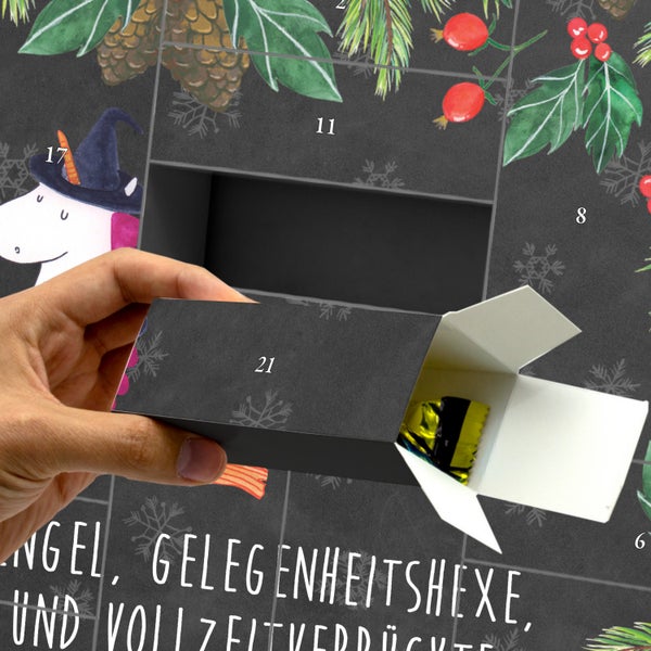 Mr. & Mrs. Panda Befüllbarer Adventskalender Einhorn Hexe - Schwarz