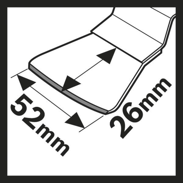 Bosch 10x HCS Schaber ATZ 52 SC biegesteif 26 x 52 mm - 2608664487