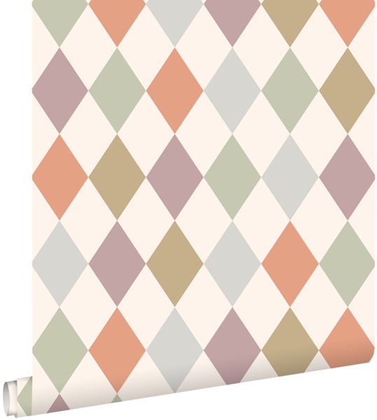 Tapetenrolle mit Rautenmuster