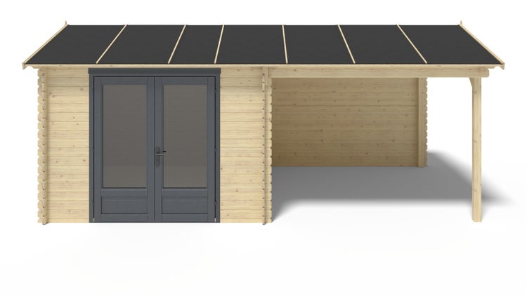 Gartenhaus, Gerätehaus 17,40m2 - 5,79x3m - 28mm