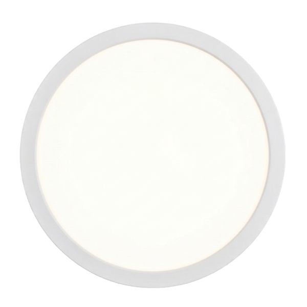 Rundes LED-Panel in Weiß für die Deckenmontage oder Wandmontage.