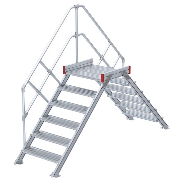 Aluminiumtreppe mit Geländer für den professionellen Einsatz