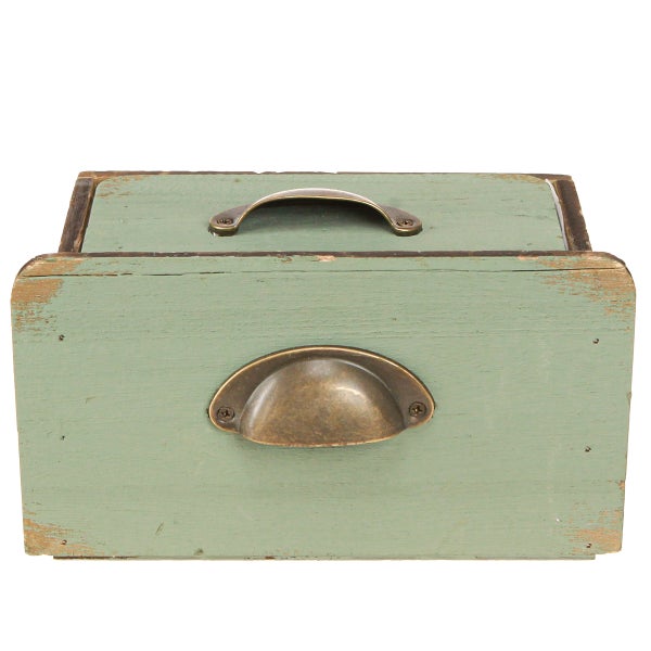 Holzkiste mit Griffen